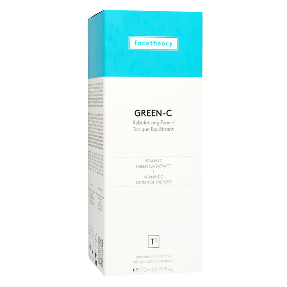 Green-C Rebalancing Toner T2 with Green Tea, Vitamin C, Lactic Acid, Chamomile and Niacinamide